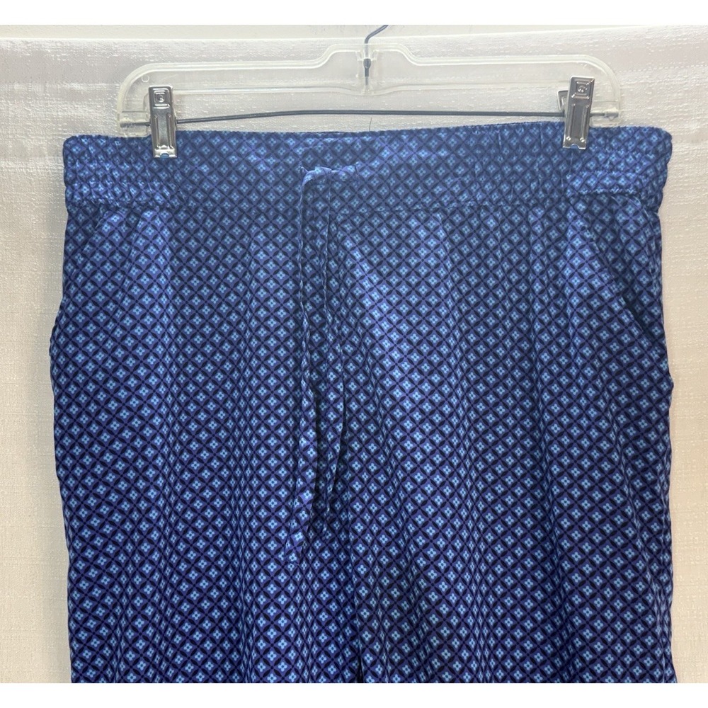 Women's Size Large Aerie Blue Purple Patterned Lightweight Jogger Pants - Picture 2 of 7